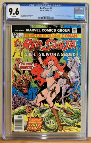 Red Sonja 1 (1977) Cgc 9.  6 - White Pages Talk Of Movie Being In The