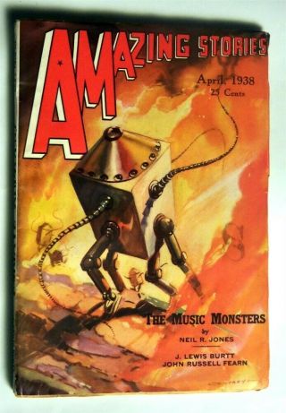 Stories Science Fiction Pulp April 1938 Very Fine