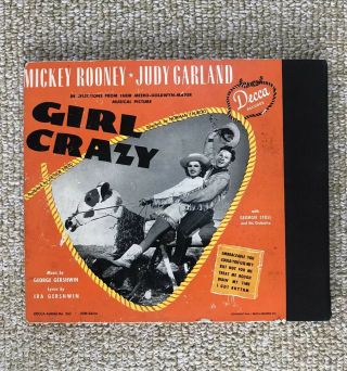 Judy Garland - Mickey Rooney - Girl Crazy 3 Record Album Set - 1944 78rpm Decca