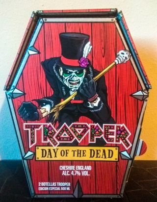 Iron Maiden - Day Of The Dead Ltd Edition Beer Box Set Mexican Exclusive Coffin