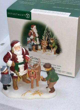 Dept 56 Santa In The City Reindeer Accessory Christmas In The City