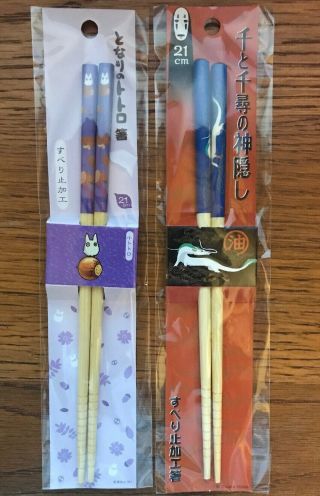 Studio Ghibli Chopsticks: Spirited Away,  My Neighbor Totoro