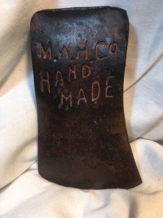 Vintage Handmade Axe Or Hatchet Head M.  W.  H.  Co