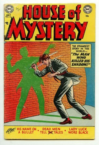 House Of Mystery 16 Dc Comics 1953 Goldenage Comicbook Man Who Killed His Shadow