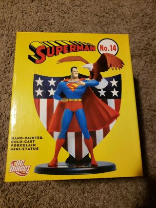 Superman No.  14 Dc Direct Collectible Mini - Statue 8 " Tall