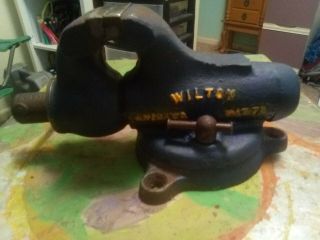Vintage Wilton Bullet Machinist Vise 3” Jaws Swivel Base Good User Tool 9 - 46