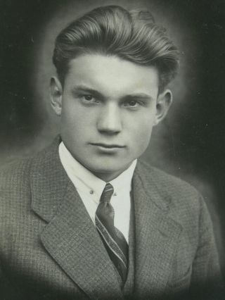 Young Czech Man Portrait,  Photo On Cardboard,  Gay Interest Z12984