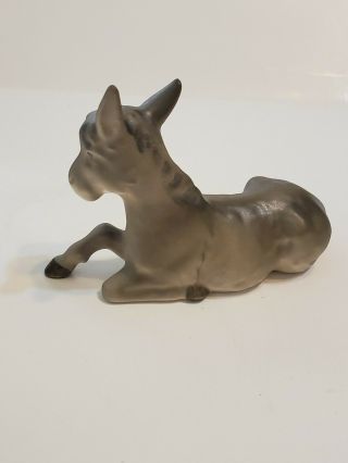 1950 ' s GOEBEL W Germany Grey Porcelain Donkey Horse Nativity FIGURINE Christmas 3
