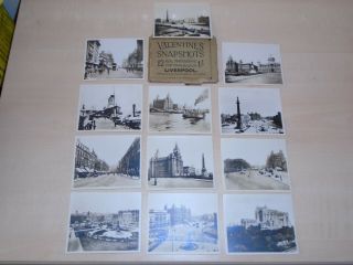 1930s Set Of 12 Small Photos Of Liverpool Valentine 