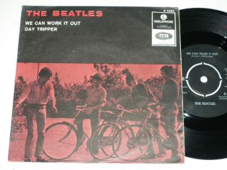 Very Rare The Beatles Single 45 We Can Work It Out Parlophone Sweden Vg,  /exc