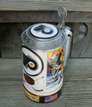 1998 Budweiser Bud Light Philadelphia Flyers Nhl Hockey Stein Series Beer Mug