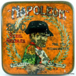 Napoleon Brand Gramophone Needle Tin.