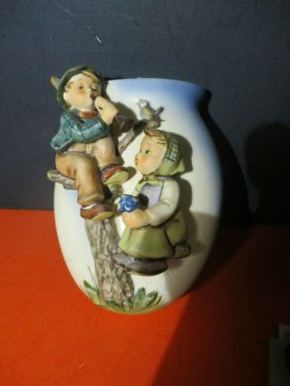 Goebel Hummel 360/a Tmk 6 Wall Vase,  Boy And Girl Made In Germany A79 Px