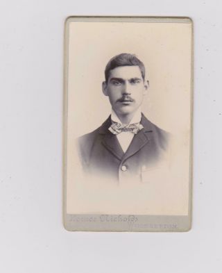 Cdv Young Man Nicholds Of Woodsetton Dudley