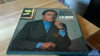 Nathan Milstein J.  S.  Bach Sonatas & Partitas Dgg W/booklet Stereo 3 Lps Box