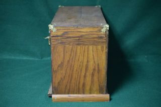 Antique Pontiac Motor Division Machinist Tool Box Chest Solid Wood 7 - Drawer 3