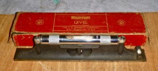 Starrett 98 12” Precision Level Machinist Tool Maker,  Metal,  Lathe,  3 Vials With