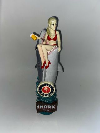 Miami Brewing Company Shark Bait Beer Tap Handle Blonde Woman Craft Great White