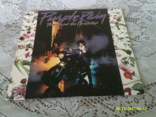 Prince.  Purple Rain.  Poster.  Warner Bros.  1 - 25110.  1984.  First Pressing.