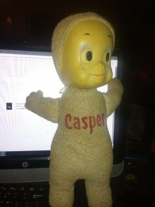 Vintage Casper The Friendly Ghost Doll,  Pull String No Longer