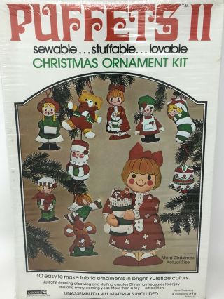 Nos 1970s Puffets Ii Christmas Ornament Kit Kid 
