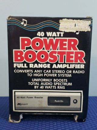 Vintage Kmart 40 - Watt Power Booster Full Range Amplifier Nos
