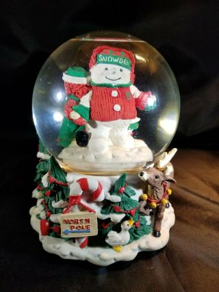 Vintage Raggedy Ann And Andy Christmas Musical Snowglobe 1998