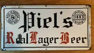 Piel’s Real Lager Beer Sign