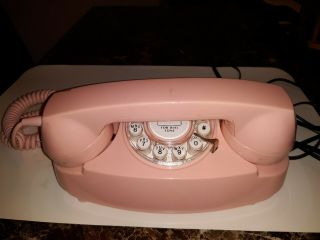 2004 Crosley Cr - 59 Pink Princess Phone Mock Rotary Push Button Vintage.