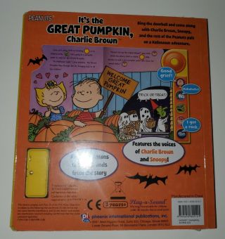 Peanuts It ' s The Great Pumpkin,  Charlie Brown Play - A - Sound Board Book 2