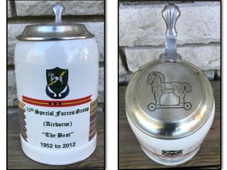 10th Special Forces Group Serial Numbered Beer Mug Stein