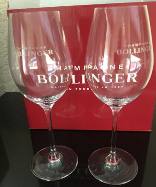 Bollinger Champagne The Elisabeth Flutes X 2 Unboxed
