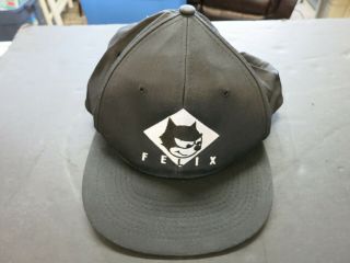 Vintage Felix The Cat Black Hat W/ Felix By Fresh Caps Nwt