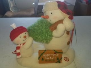 2014 Hallmark Perfect Pine Tree Farm Animated Jingle Pals Musical Snowman