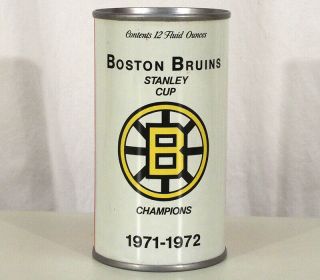 Carling Black Label 1971 Boston Bruins Stanley Cup Bank Top Beer Can Natick Mass