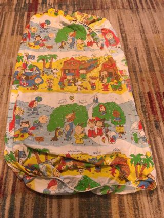 2 Vintage Peanuts Snoopy Charlie Brown Twin Fitted Sheets Western Moon Pirates