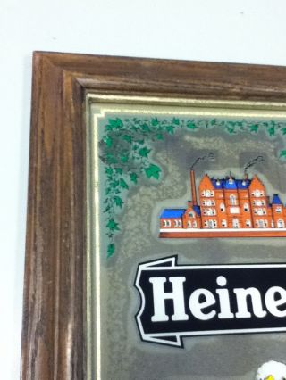 Heineken beer sign bar signs mirrors 1 old display mirror brewery pub import VX7 3