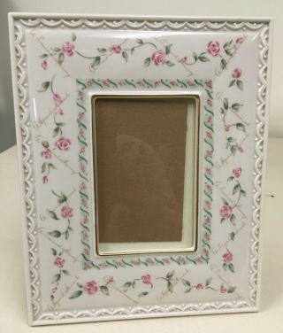 Lenox Picture Frame - For 4 " X 6 " Picture " Sentiment Tea Rose "