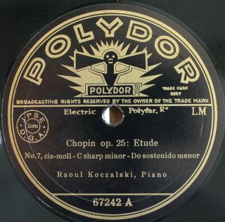 Koczalski.  Chopin (etudes Op.  25 Nos 7,  10).  Pol 67242.  Nm (-)