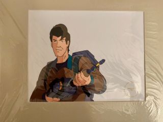 Dic Real Ghostbusters Cartoon Animation Cel Peter With Proton Gun