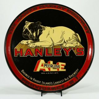 James Hanley Brewing Bulldog Beer Serving Tray Providence Rhode Island - - Sweet - -