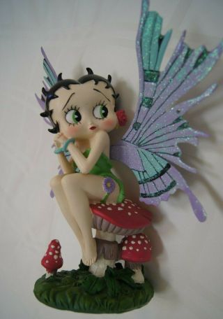Betty Boop “mushroom Fairy” Figurine By Tevco - 10 " Tall