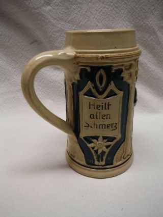 Vintage German Beer Stein De Foaming Frog Inside Jacob Thewalt Marked