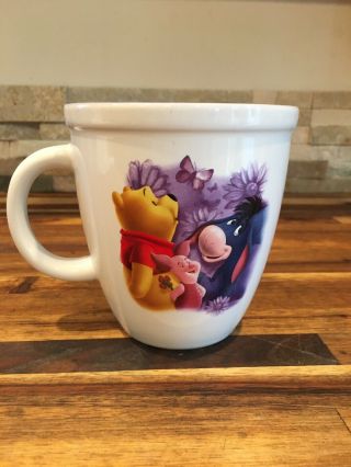 Disney Store Winnie The Pooh And Friends Piglet Eeyore Flowers Coffee Mug Cup