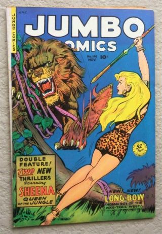 Jumbo Comics 141 Comic Book 1950 Fine,  Sheena Queen Of The Jungle