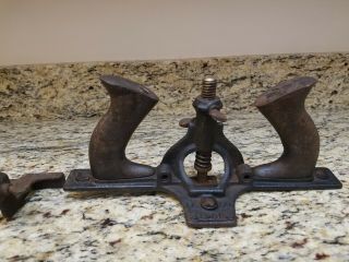 C.  1911 Stanley No 171 Door Trim and Router Plane with fence solid,  good spring 2