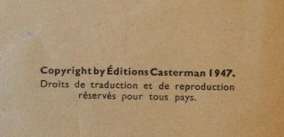 TINTIN EN AMERIQUE HERGE (C) 1947 color 1st French 2