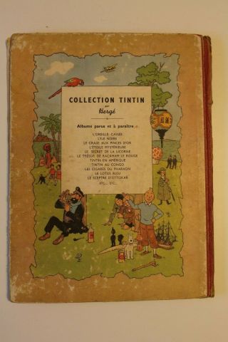 TINTIN EN AMERIQUE HERGE (C) 1947 color 1st French 3