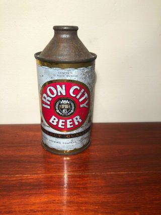 Iron City Cone Top Beer Can From Pittsburgh Pa.  All