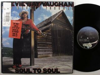 Stevie Ray Vaughan & Double Trouble Soul To Soul Epic Lp Vg,  /nm Shrink ^